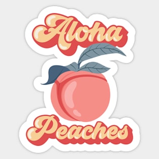 Aloha Peaches Sticker